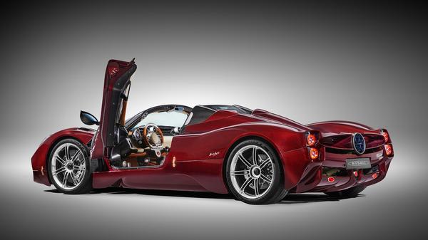 Red Pagani Utopia Roadster