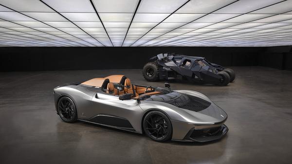 Automobili Pininfarina B95 Gotham with Batman's Tumbler